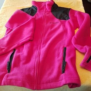 Columbia Hot pink fleece Jacket